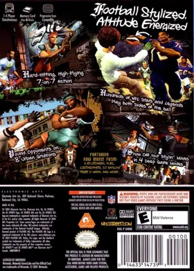 NFL Street box cover back